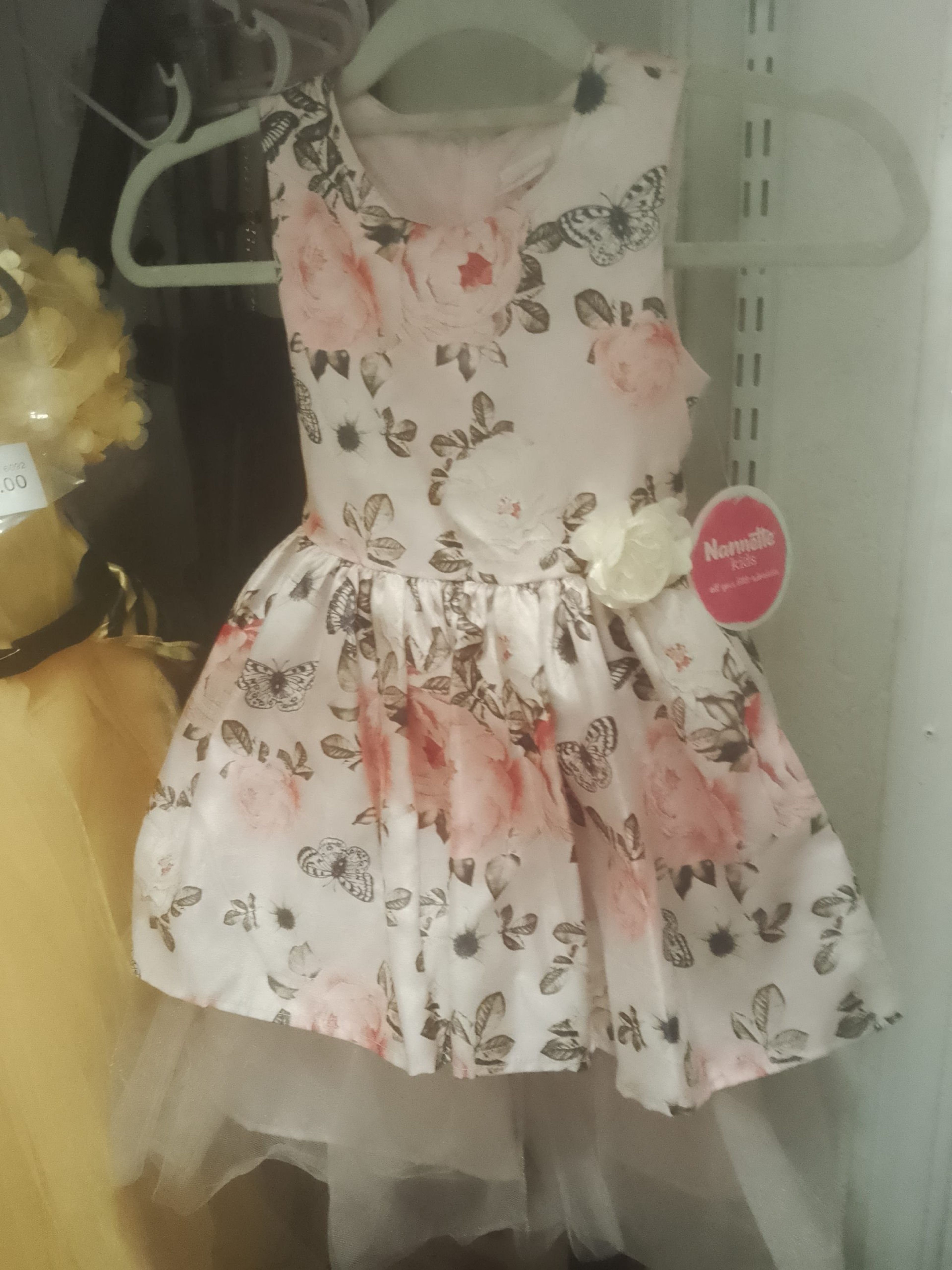 Nannette Kids Floral Butterfly Tulle Dress Girl's Size 6