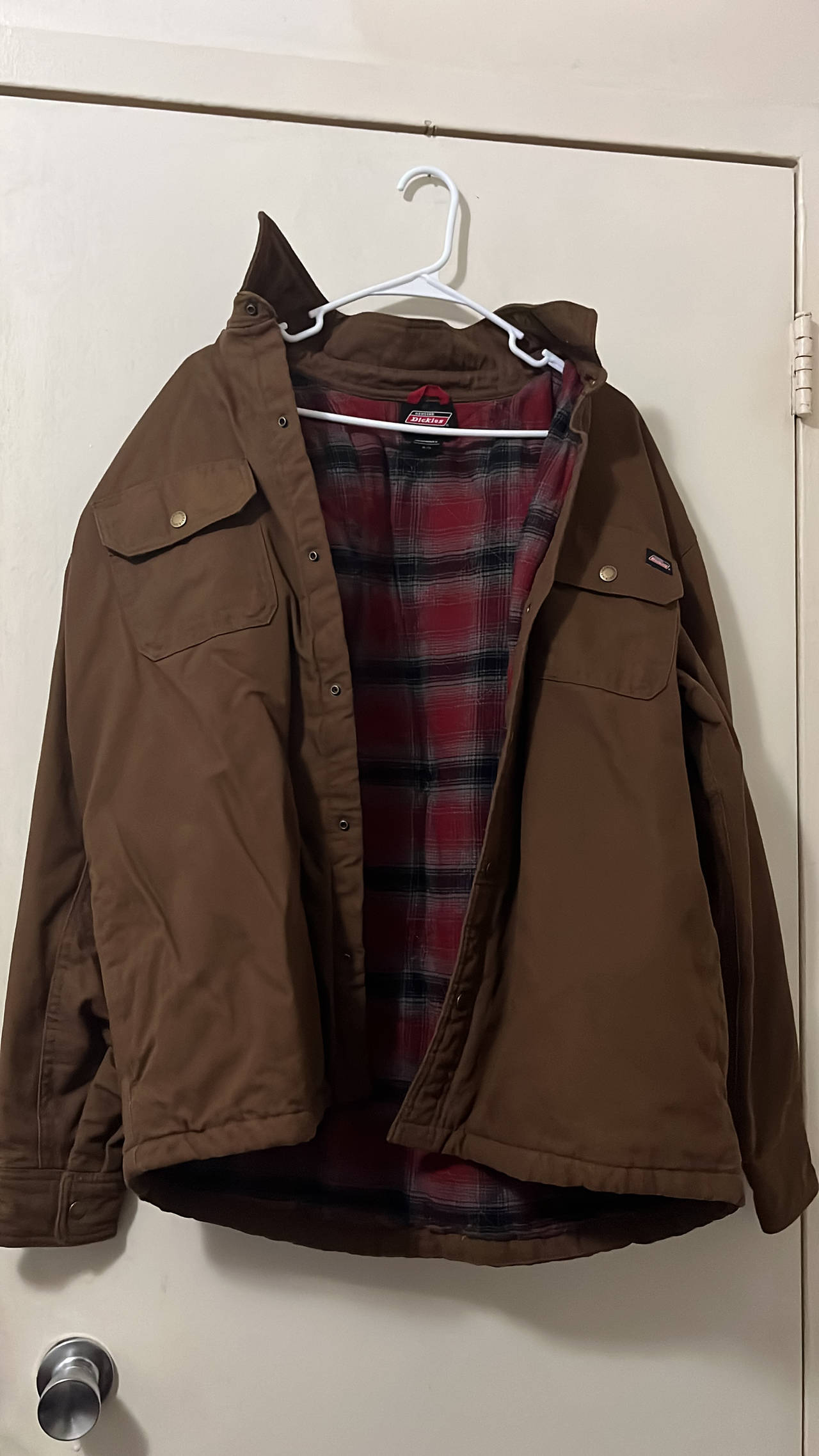 Dickies Men's Sanded Duck Sherpa Lined Chore Jacket