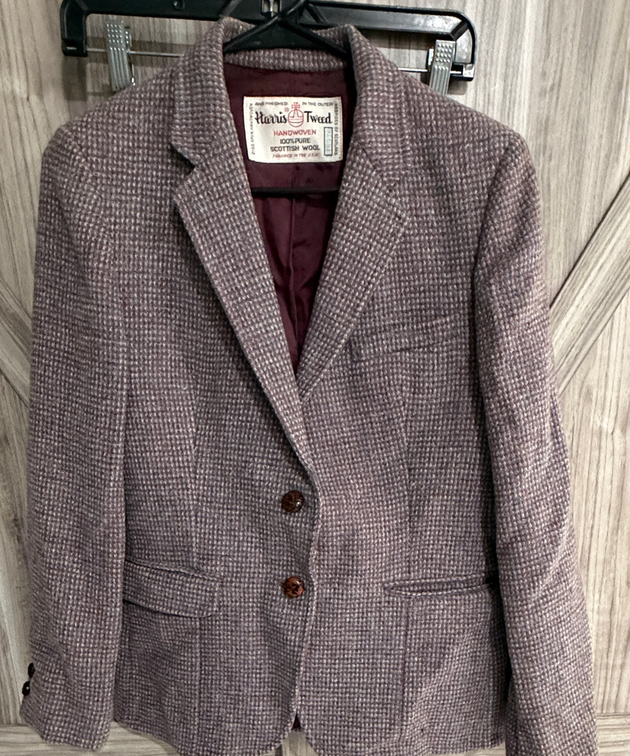 Harris Tweed Handwoven Wool Blazer 36/38 chest