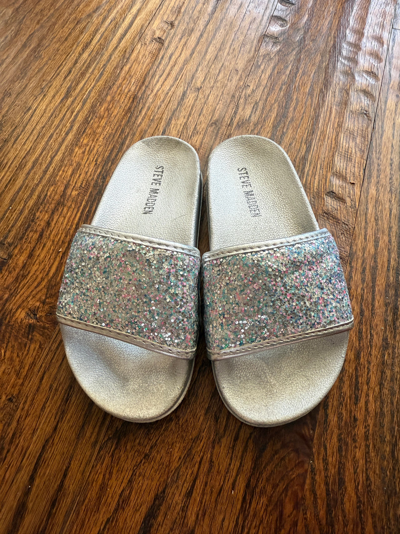 Steve Madden Glitter Slide Sandals