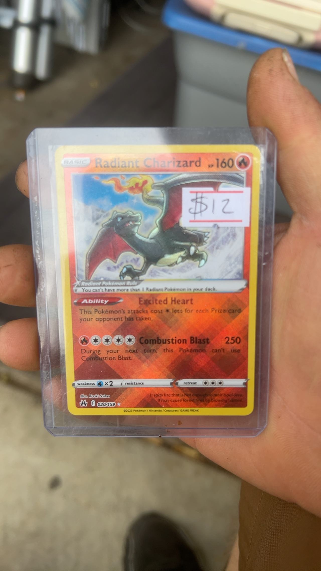 Pokemon Radiant Charizard Crown Zenith #020