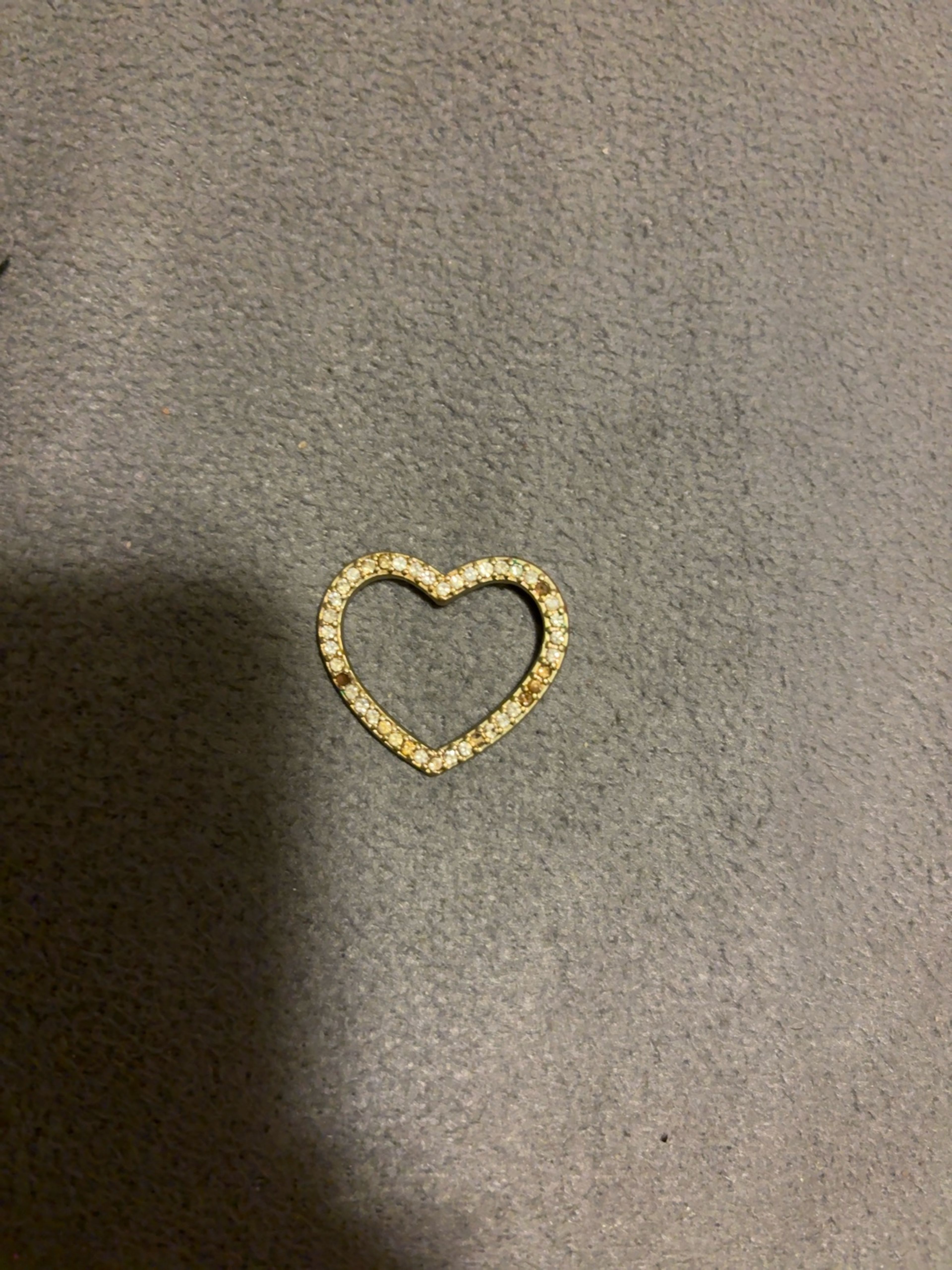 14k Yellow Gold Heart Pendant
