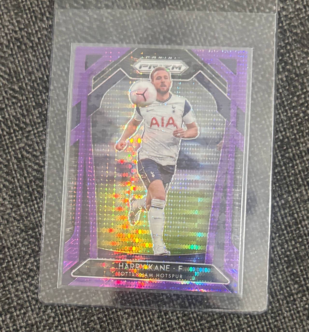 2020-21 Panini Prizm Premier League Harry Kane Purple Pulsar Prizm #78