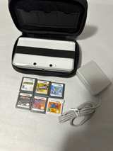 Nintendo 3DS White w/ Charger, Case & 6 Games – Tested & Working 4GB - Image 1