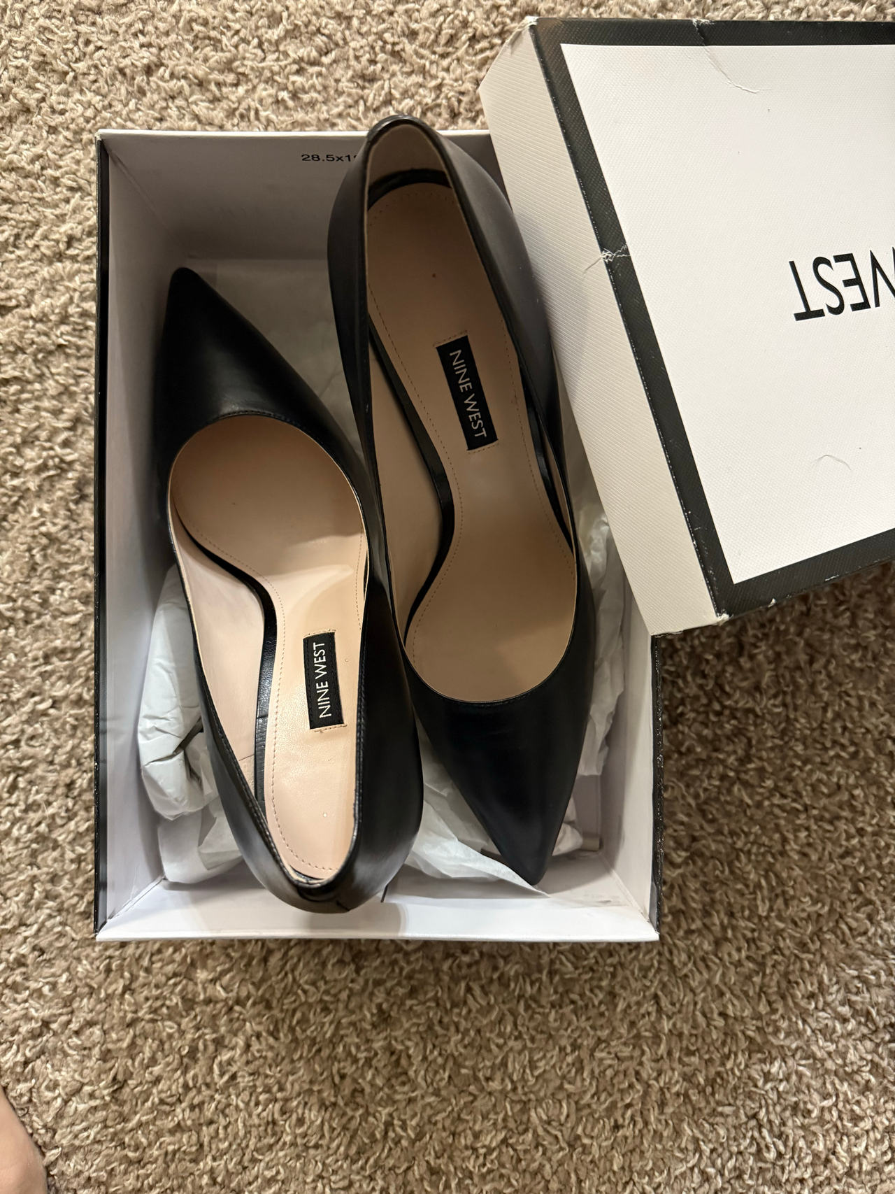 Nine West Black Pointed Toe Pumps
