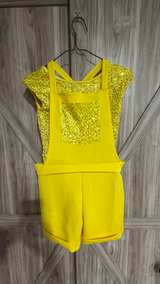 Large Weissman Sequin Dance Costume bright Yellow Dance Play - Image 5