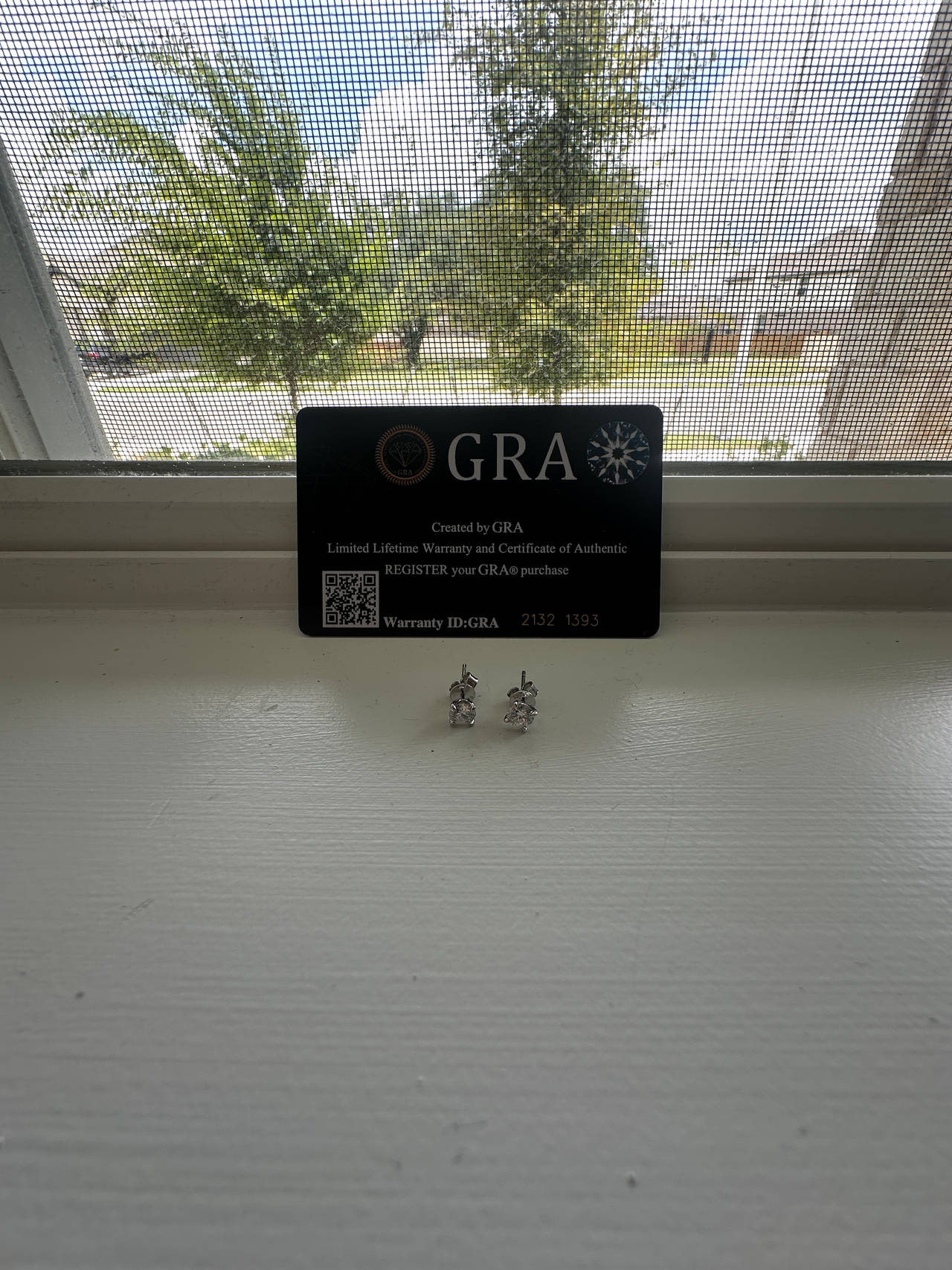 GRA Certified Diamond Stud Earrings