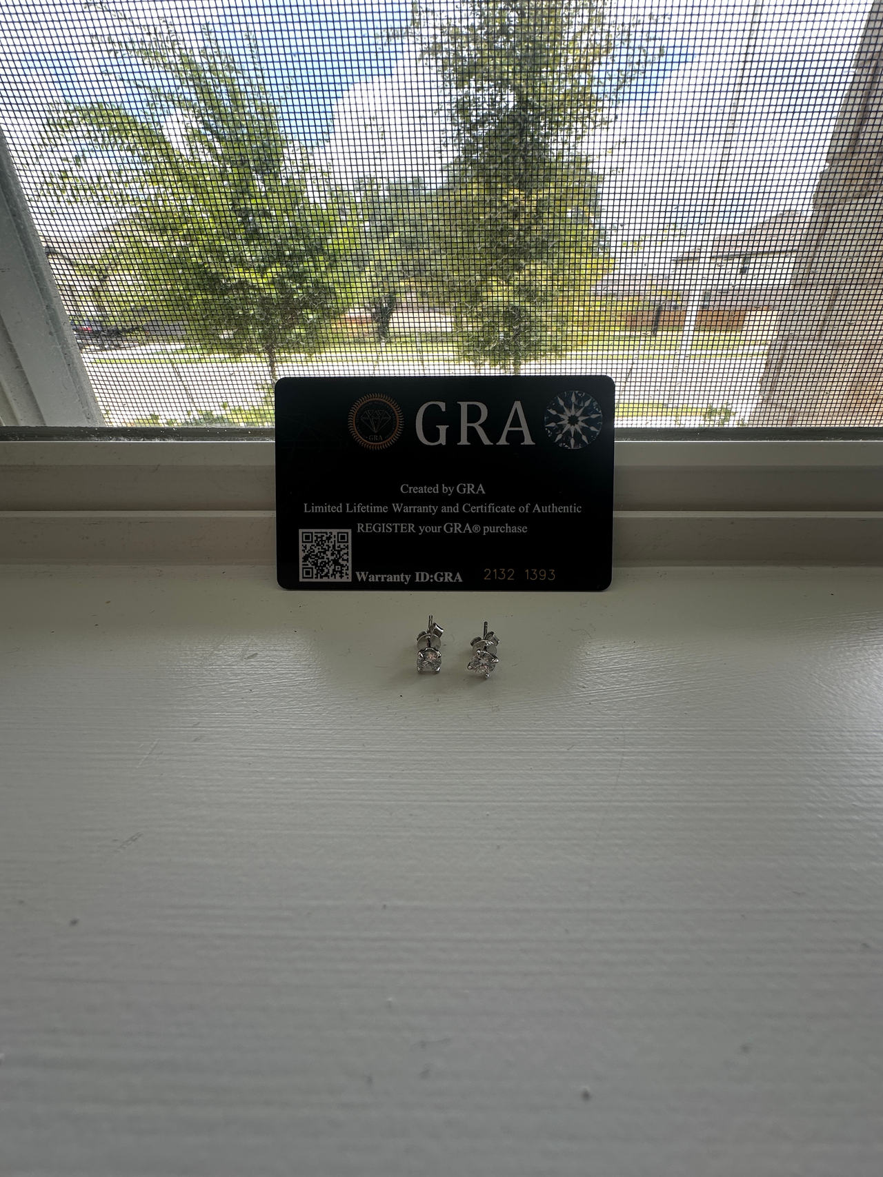 GRA Certified Diamond Stud Earrings