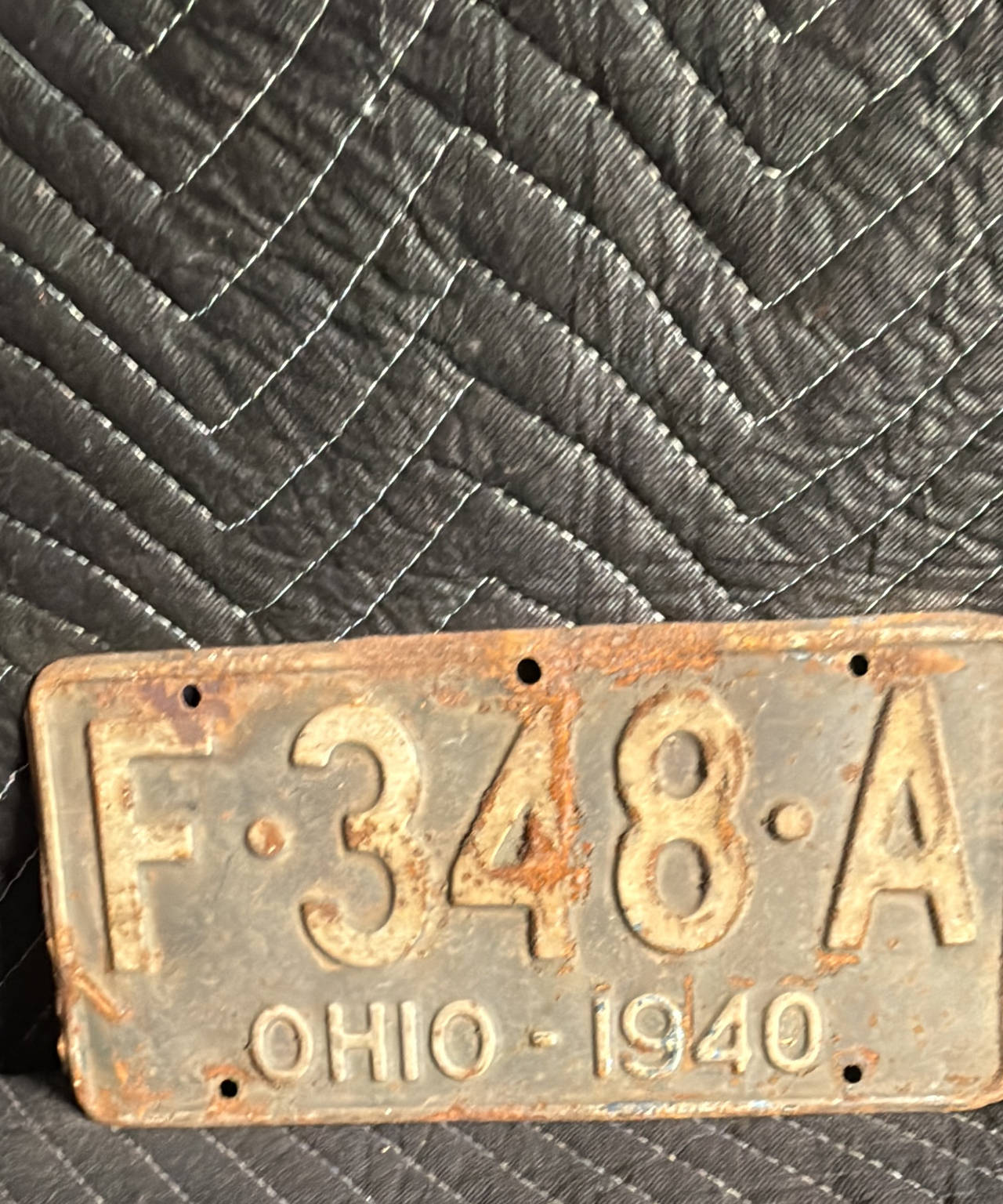1940 Ohio License Plate