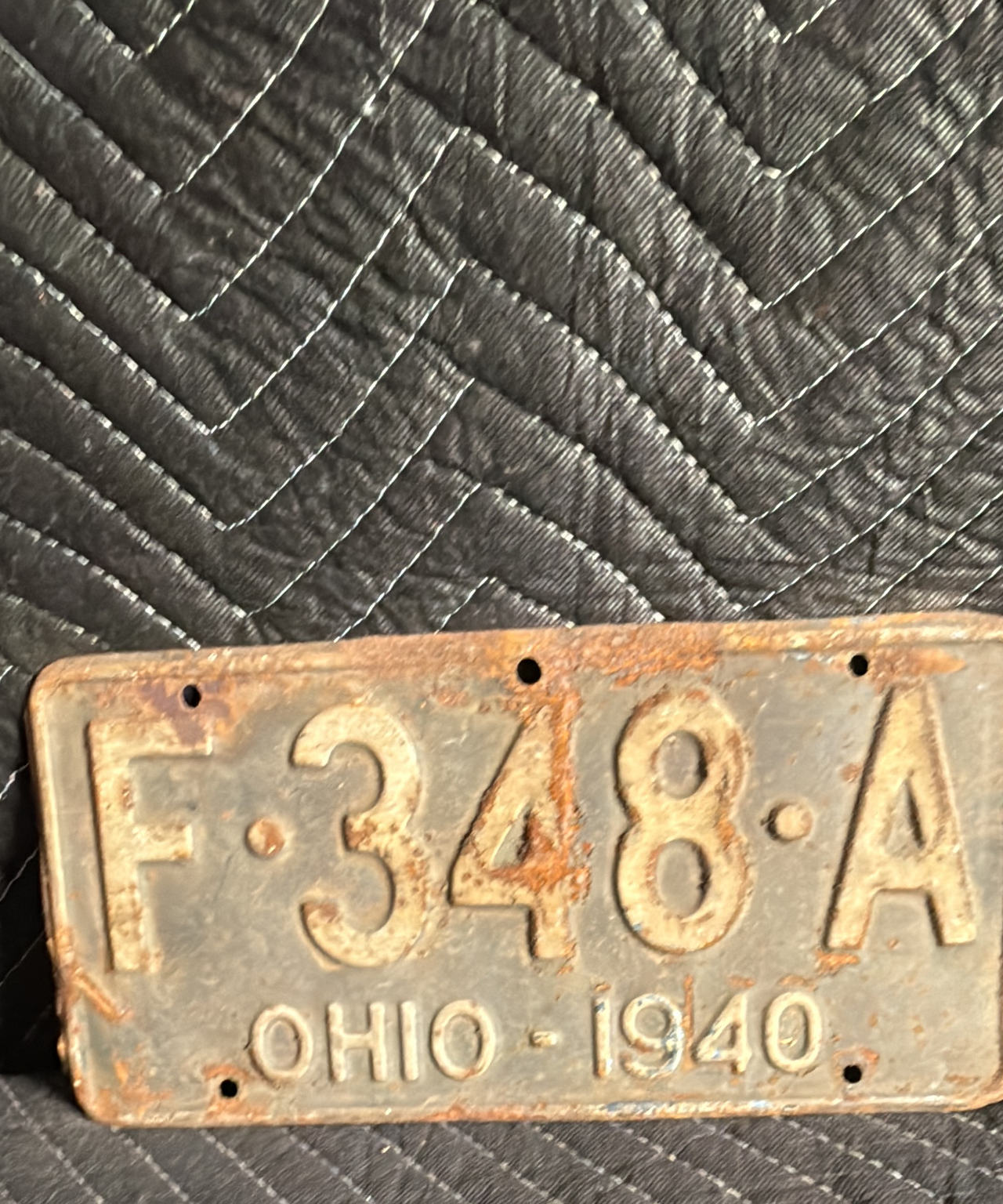 1940 Ohio License Plate