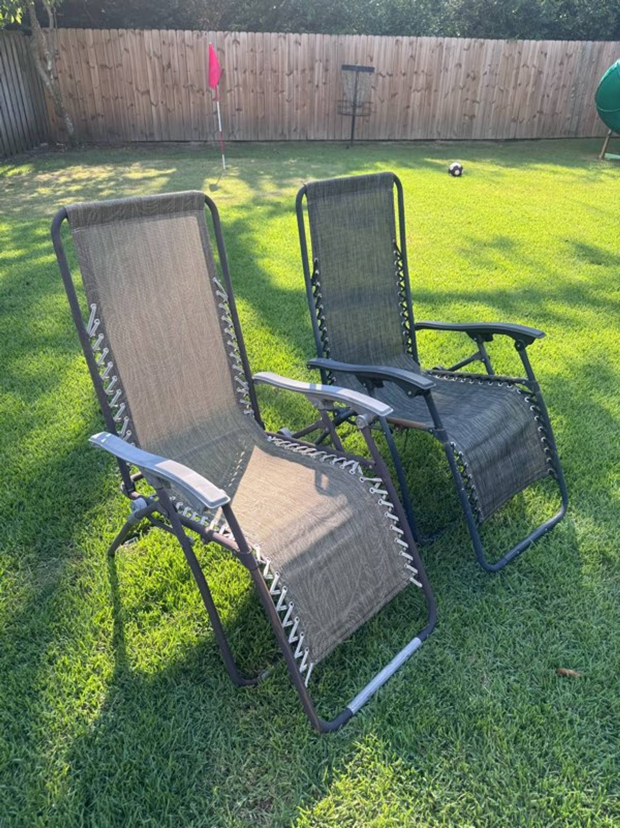 Set of Two Zero Gravity Reclining Lounge Chairs