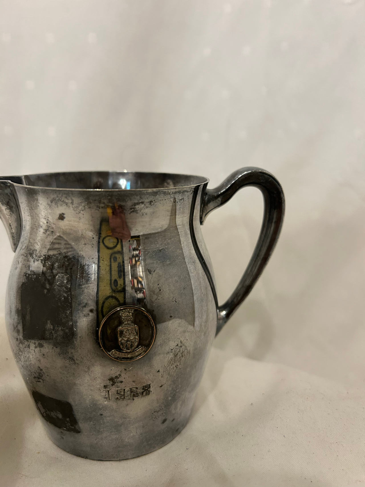 Vintage 1968 Burning Tree Club Silver Plated Creamer