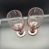 Pink Ombre Stemmed Wine Glasses - Image 3