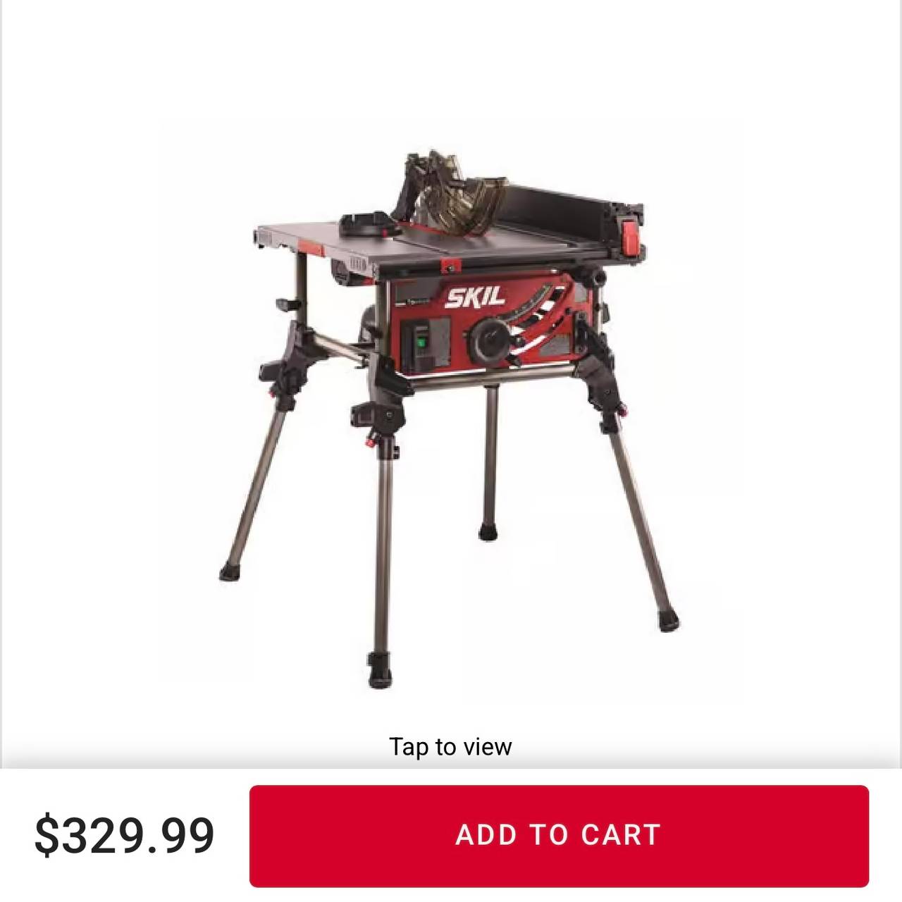 Unopened SKIL 10 Inch Worm Drive Table Saw with Integrated Stand