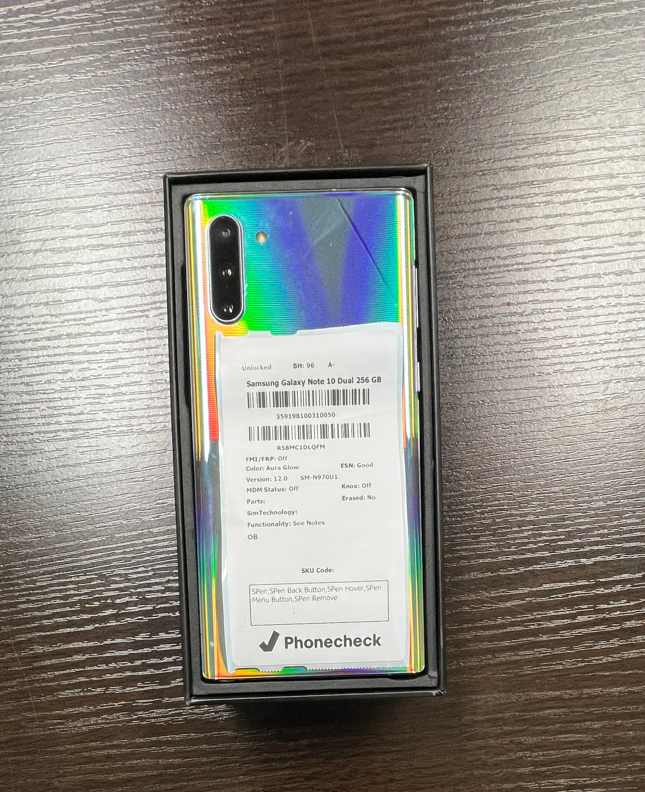 Samsung Galaxy Note 10 256GB Aura Glow