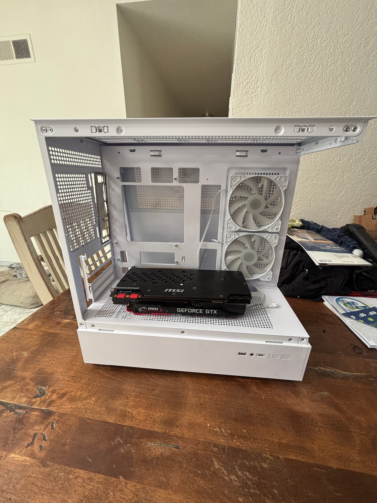 MSI GeForce GTX Graphics Card and a case comes with the graphics card