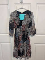 Chaps Paisley Print Dress - Image 1