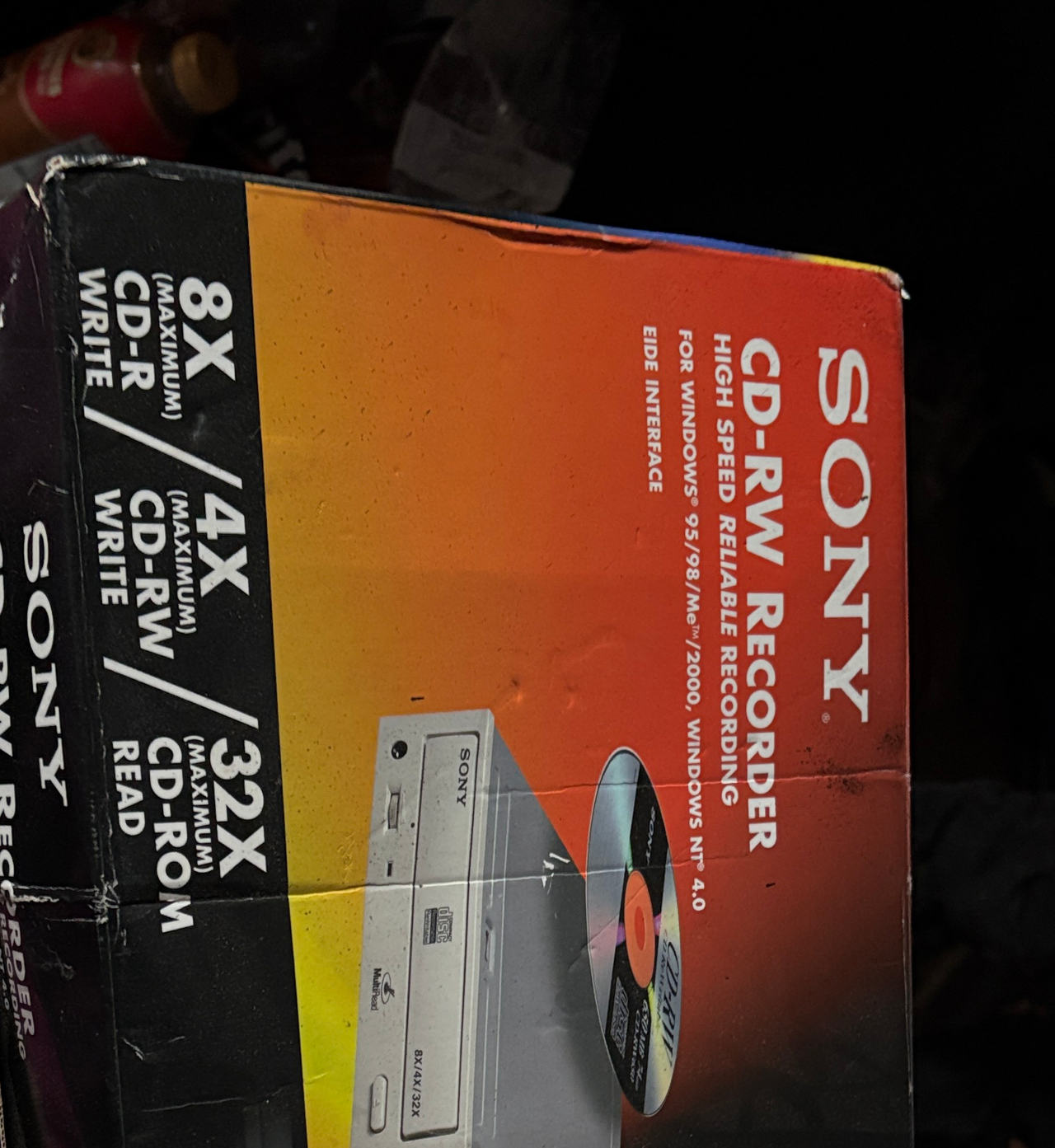 Sony CD-RW Recorder 8x/4x/32x Internal EIDE Drive