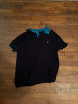 American Eagle Men's Contrast Collar Pique Polo - Image 1