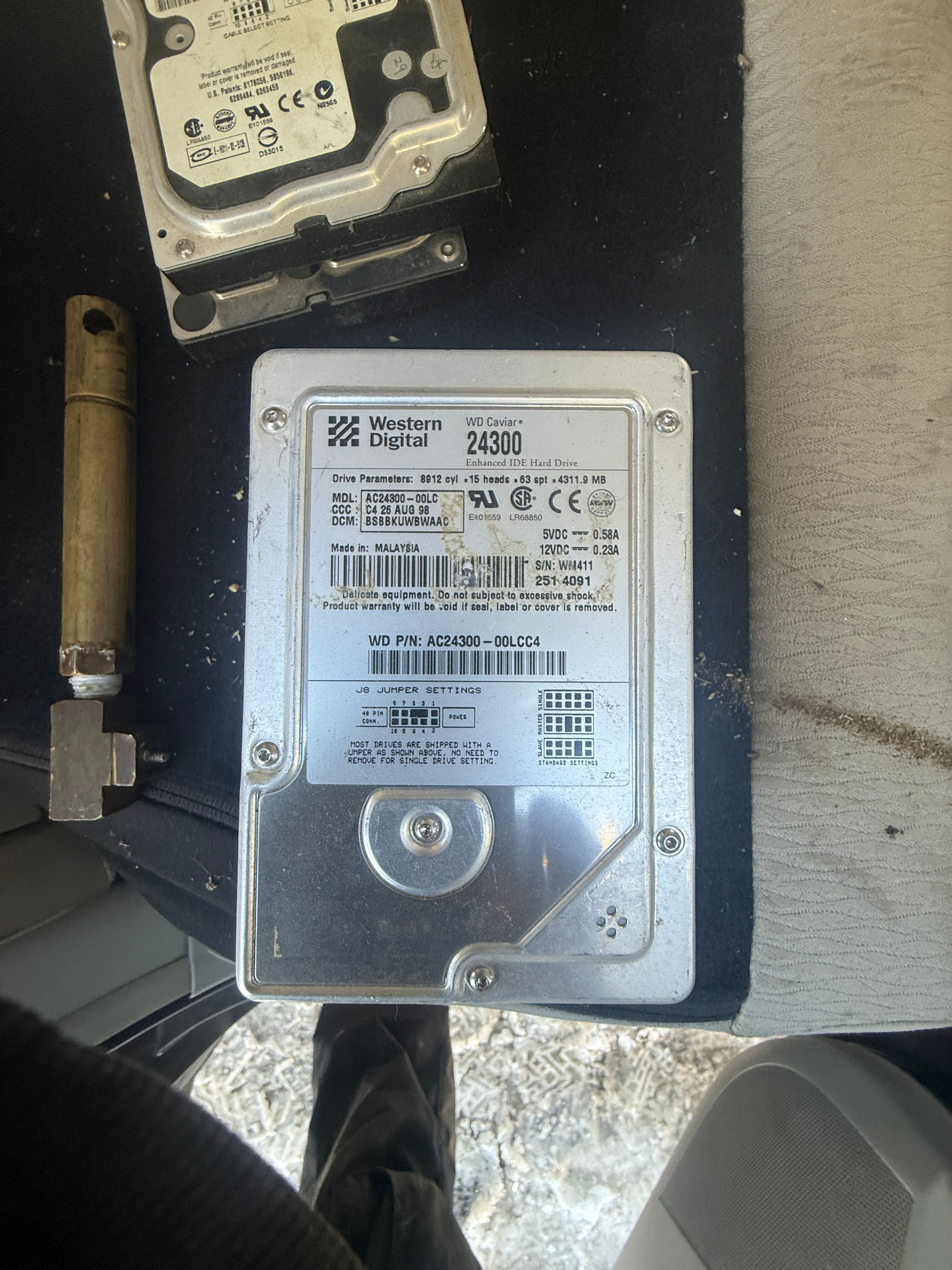 Western Digital Caviar 24300 4.3GB IDE Hard Drive