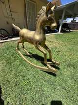 Brass Rocking Horse - Image 1