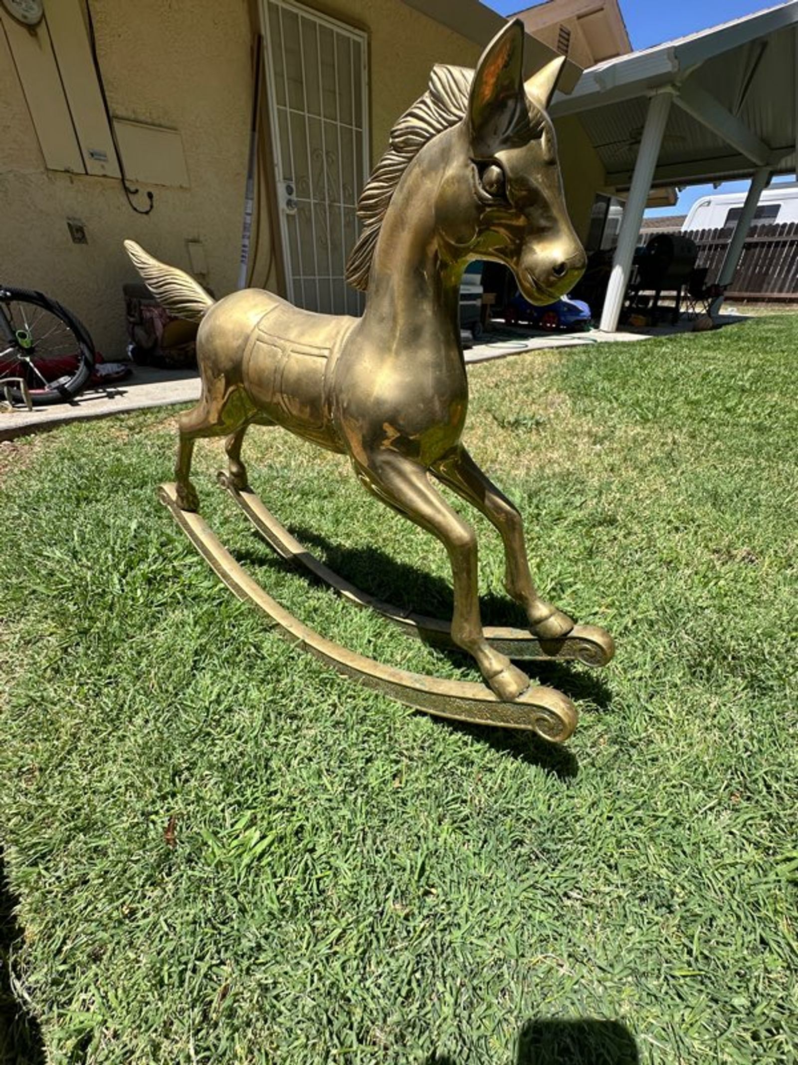 Brass Rocking Horse