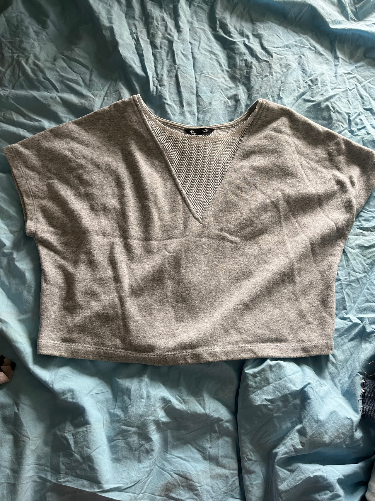 Grey Crop Top