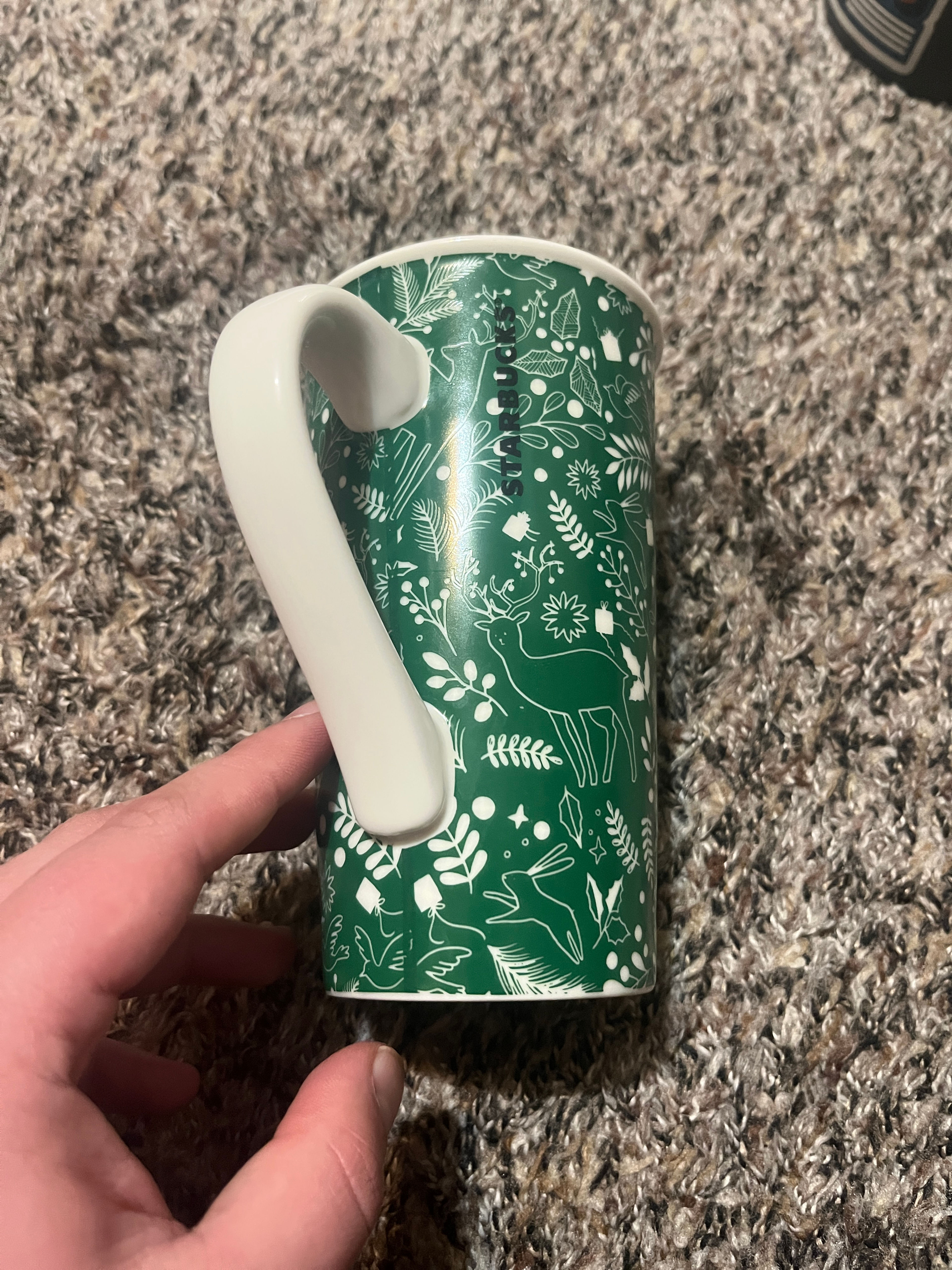 Starbucks Holiday Forest Deer Ceramic Travel Mug