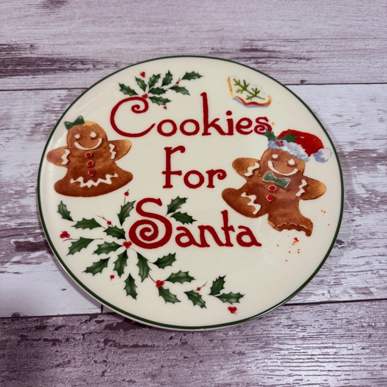 Lenox Cookies for Santa Porcelain Plate