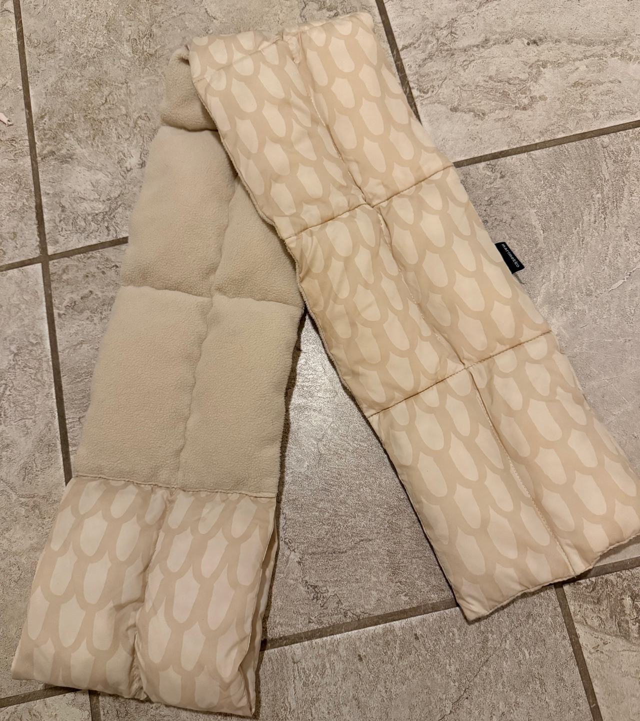 Marimekko Beige Patterned Scarf