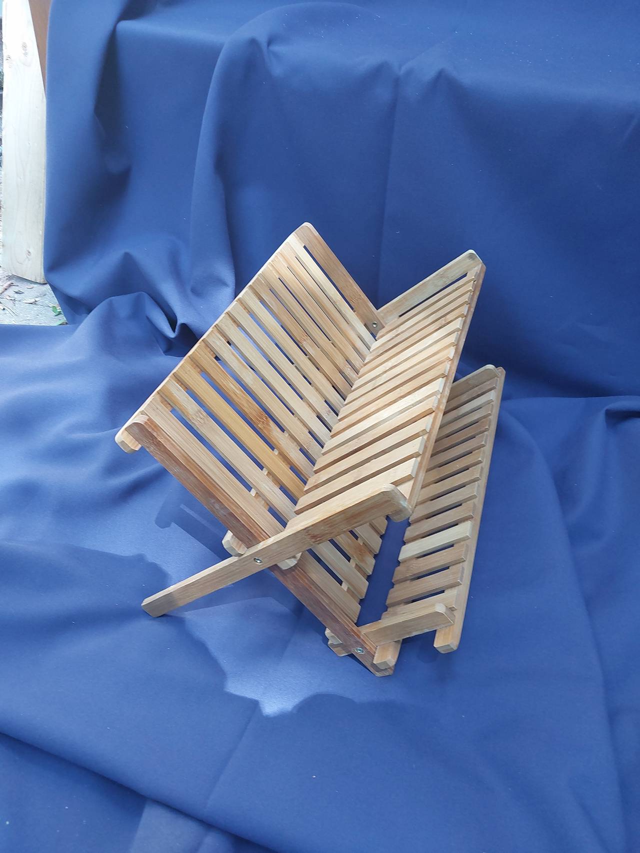 Bamboo Folding Dish Drying Rack