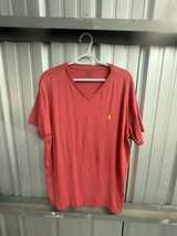 Ralph Lauren Polo V-Neck T-Shirt Red XL - Image 1