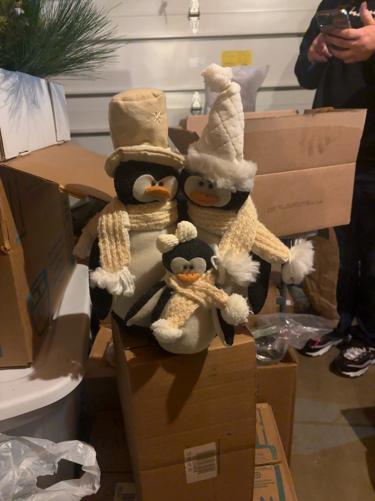 Penguin Plush Christmas Decoration
