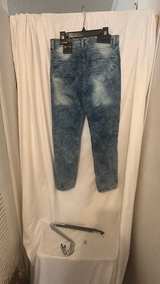 GS-115 Boys Distressed Moto Stretch Jeans - Image 4