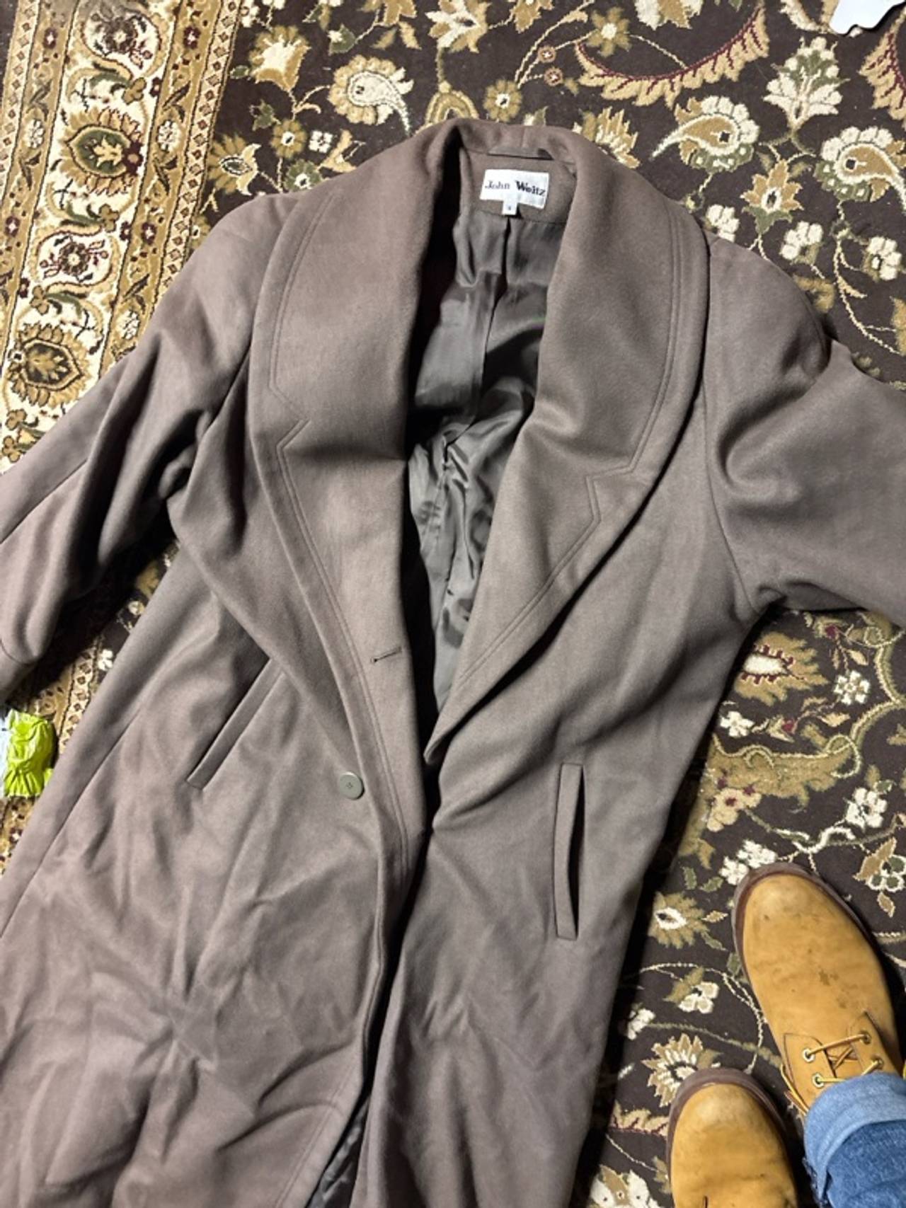 Black Belted Longline Coat