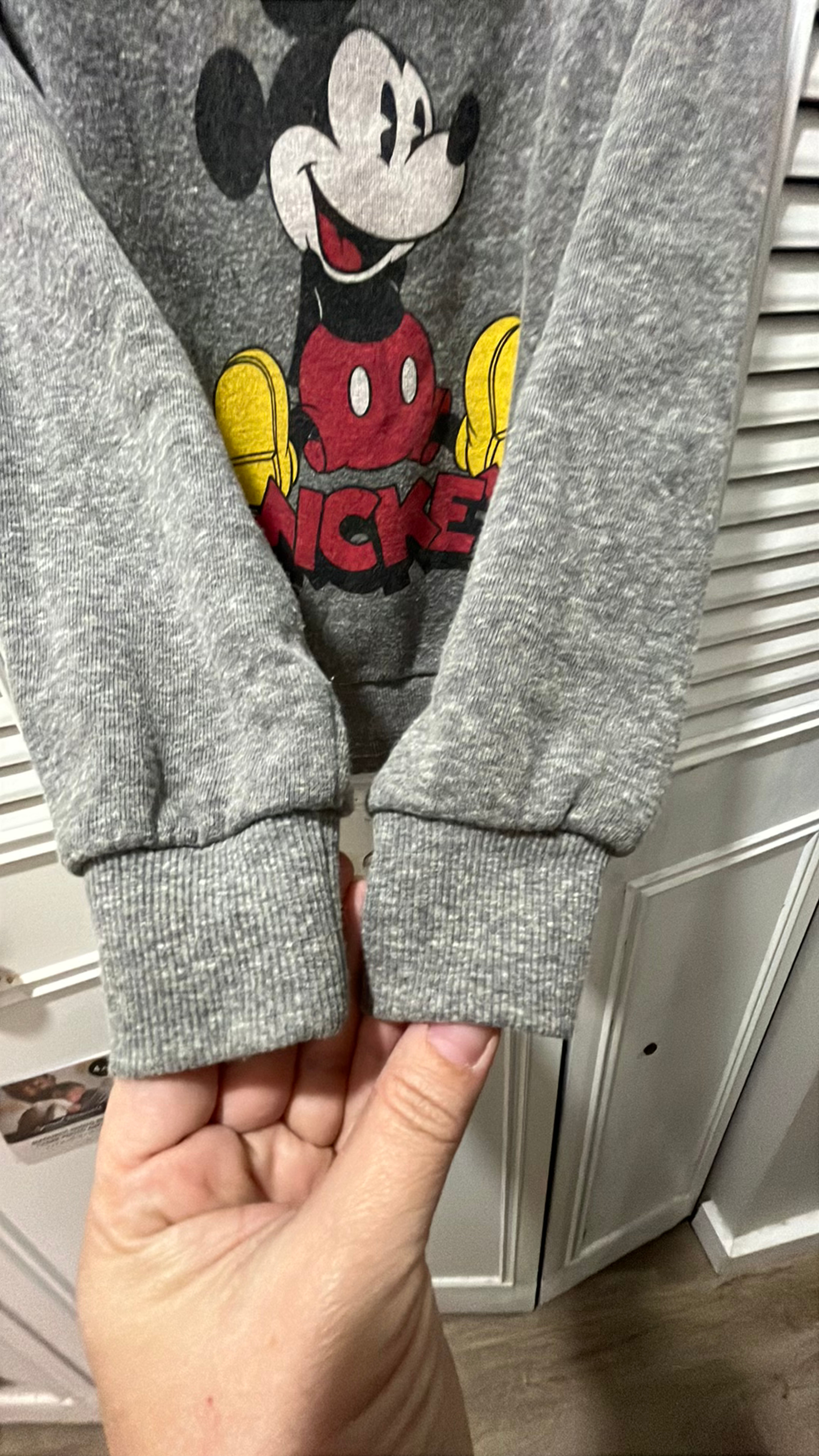 Girls 5T Disney Mickey Mouse Gray Sweatshirt - Image 4