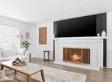 Gold 3-Panel Chevron Fireplace Screen - Image 4
