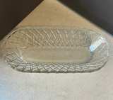 Indiana Glass Clear Pretzel Pattern Oval Celery Dish - Image 3