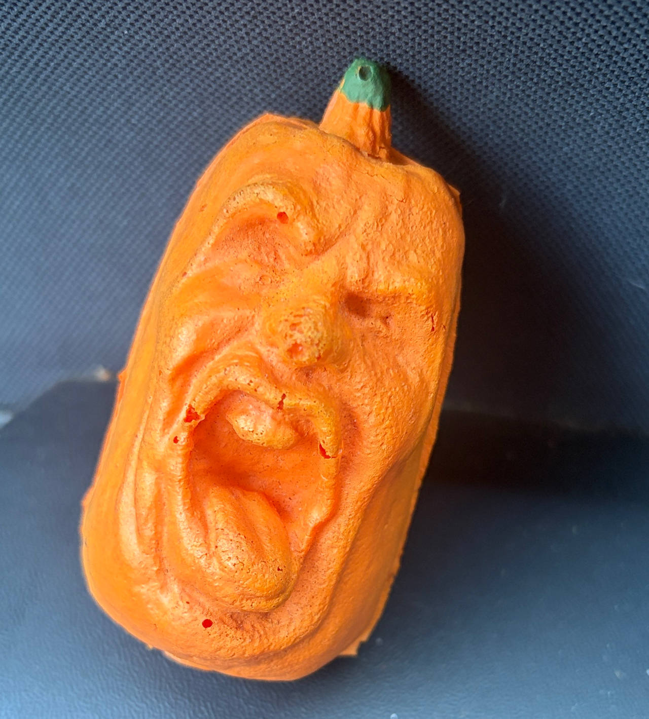 Vintage 80s Foam Screaming Pumpkin