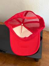 Don't Overthink It Red Trucker Hat - Image 2