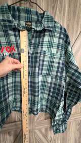 NWT No Boundaries Stranger Things WSQK Cropped Flannel Shirt XXL (20) - Image 6