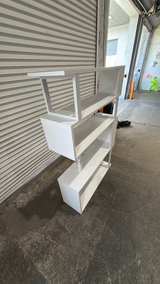 Modern 4-Tier S-Shaped Geometric Bookshelf - Image 3
