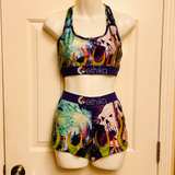 Ethika Women's Skull and Flames Sports Bra and Shorts Set - Image 2