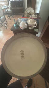 Nippon Moriage 10" Enamel Porcelain Vase with Triple Handles - Image 2