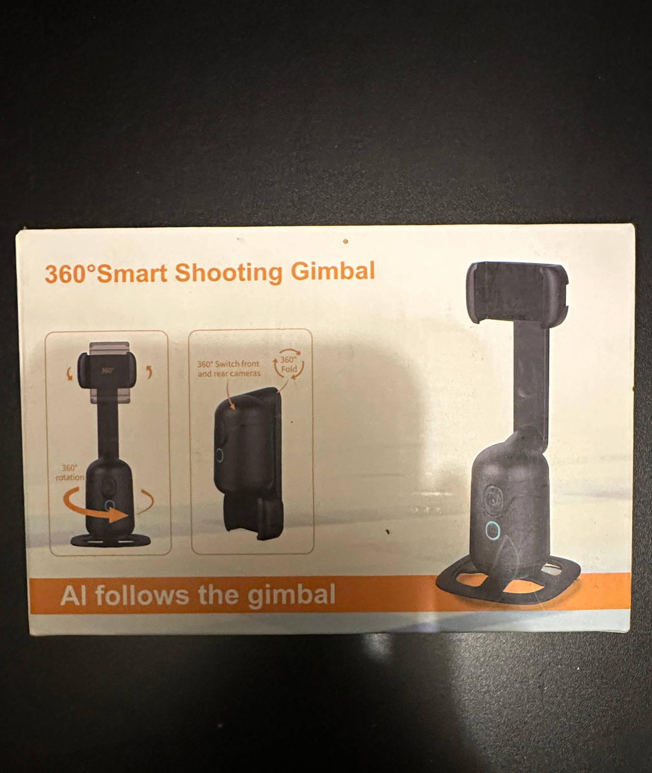 360° Smart Shooting Gimbal AI Face Tracking Phone Holder