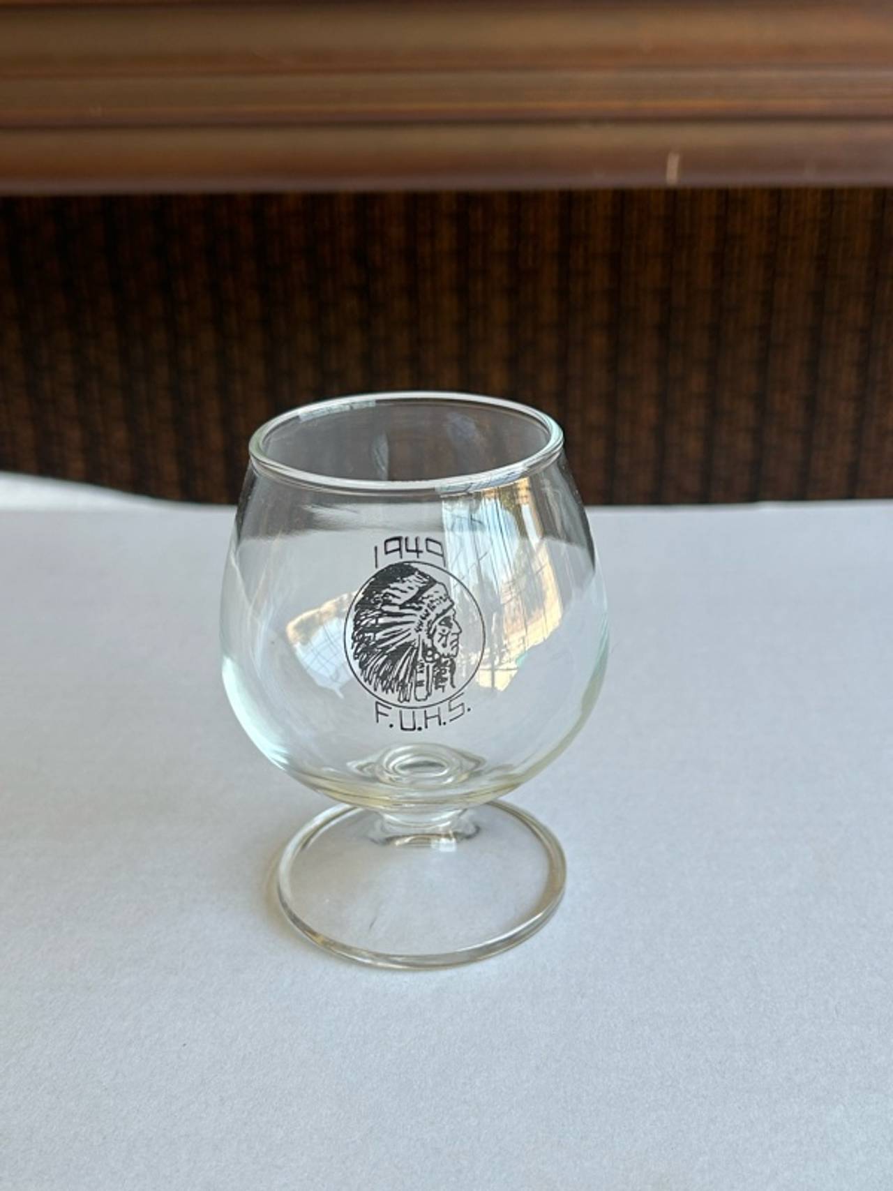 Vintage Crystal Brandy Snifter Glass