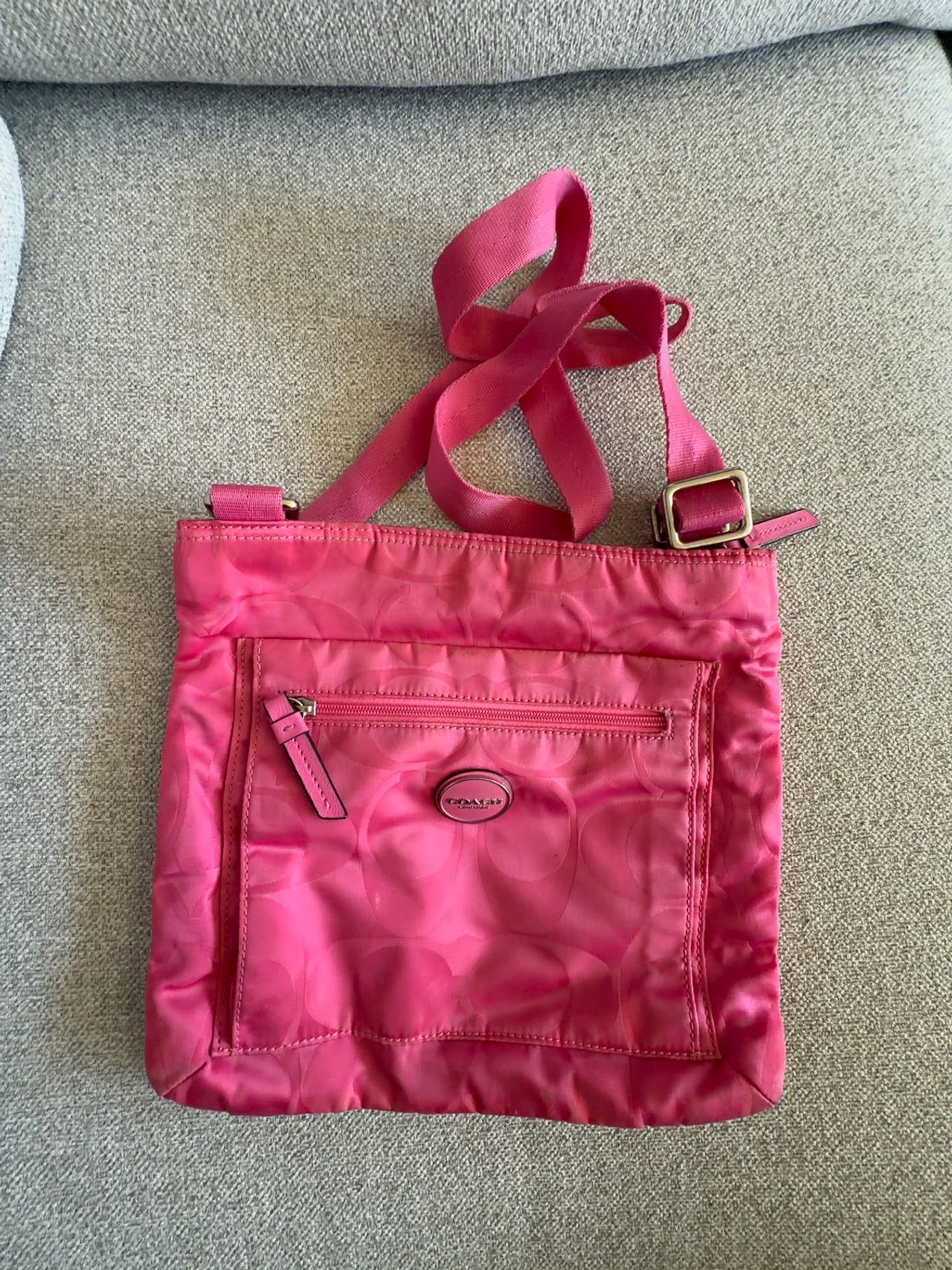 Coach Signature Pink Crossbody Bag