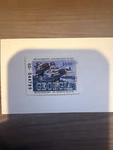 1992 Georgia Waterfowl Conservation stamp Buffleheads  artist signed CV$25 - Image 1