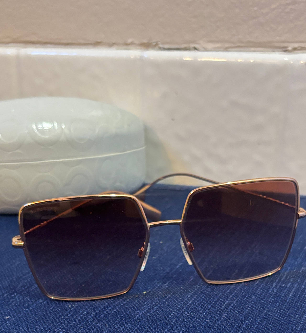 Coach Geometric Square Sunglasses
