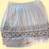 NWT J.Jill White Smocked-Waist Linen-Blend Pants - Image 2